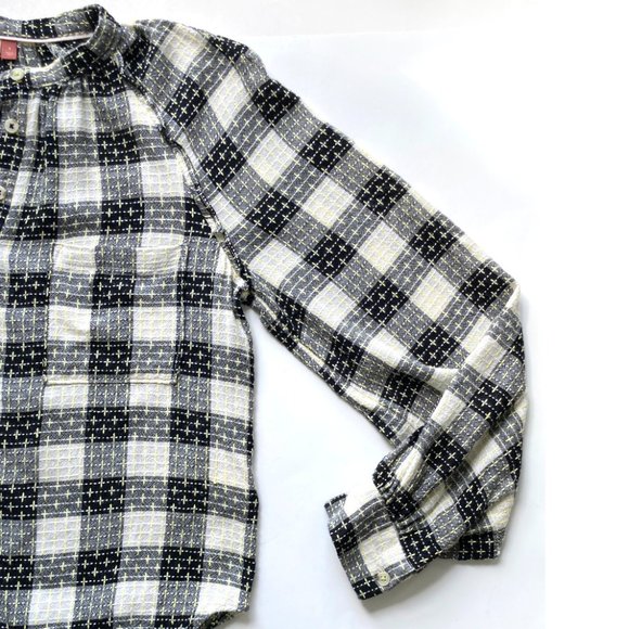 Pilcro Breezy Buttondown Checkered Blouse - Picture 7 of 13